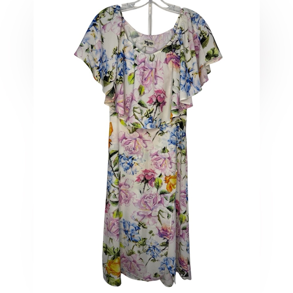 Show Me Your MuMu White Floral Top and Skirt Set - Small